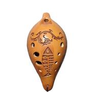 Ocarina Professionnelle Flûte À Dix Trous À Motif D'oiseau De Poisson Mini Ocarina Instruments De Musique Professionnels Folkloriques Traditionnels