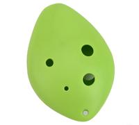 Ocarina Soprano Ut 6 Trous ABS Résistant Chocs | Plastique ABS , 6 trous, de Ut, design goutte d'eau, idéal initiation musique(Green)