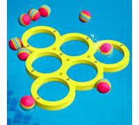 Ocastuted Jeu De Lancement De Ballon De Piscine Flottante, Sports Nautiques Eva Floating Pool Game, Balle Flottante Activité De Natation Amusante Accessoire, Piscines Amusantes Jouet avec 10 Balles