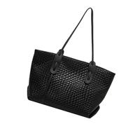 Ocastuted Sac Cabas Tressé Pour Femme, Tote Bag en Simili Cuir, Grand Sac Bandoulière Léger Pliable Pour Voyage Vacances Plage Courses