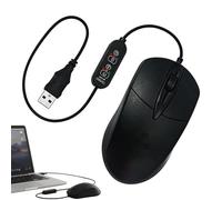 Ocastuted Souris Chauffante,Fournitures d'hiver pour PC Portable,Souris Haute Précision - pour Bureau à Domicile Appartement École Dortoir Bibliothèque Programmeur Étudiant Voyageur