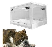 OCAZI Boîte D'atomisation Cage ICU à Oxygène Animal pour Chien et Chat, Boîte De Nébulisation pour Traitement Respiratoire Contre Chien Cage De Soins Intensifs Pépinière De Couveuse A-Large