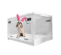 OCAZI Cage ICU à Oxygène Animal pour Chien et Chat, Boîte D'atomisation, Boîte De Nébulisation, pour Traitement Respiratoire Contre Chien Cage De Soins Intensifs Pépinière De Couveuse A-Medium