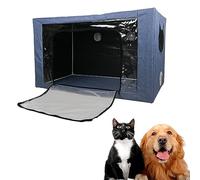 OCAZI Cage ICU à Oxygène Animal pour Chien et Chat, Boîte D'atomisation, Boîte De Nébulisation, pour Traitement Respiratoire Contre Chien Cage De Soins Intensifs Pépinière De Couveuse D-Large
