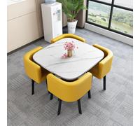 OCAZI Table a Manger,Table à Manger Ronde, Ensemble de Table à Manger Ronde, Ensemble Table et chaises