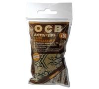 OCB Activ Tips Slim Lot de 50 filtres à charbon actif non blanchi Ø 7 mm Édition limitée