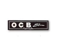 OCB Black Premium King Size Slim Rolling Papers Papier à rouler pour cigarettes feuilles de fumée Lot de 1 livret de la marque SUDESH ENTERPRISES