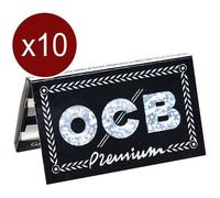 OCB LOT DE 10 CARNETS FEUILLES REGULAR (100F/CARNET) Multicolore