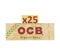OCB Lot de 50 feuilles de papier fumé en chanvre naturel court 70 mm