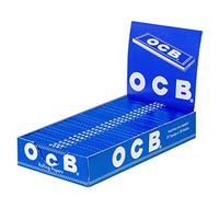 OCB Papier rolling bleu, feuilles courtes dans un carnet de 50 carnets, 2 boîtes (50 carnets)