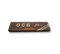 OCB Virgin Unbleached King Size Slim Rolling Papers + Filter Tips Papiers à rouler Papiers à Cigarettes Feuilles à fumer Pack de 1 livret from SUDESH ENTERPRISES