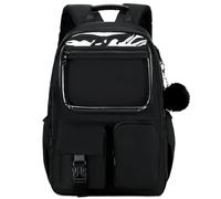 Ocbabe Kids Backpack for Girls Bookbag College Middle High School Bag for Student Black Plain Ita Bag