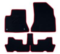OCC DESIGN Tapis de Sol sur Mesure pour C4 Picasso (2006-2013) CP Bordure Rouge