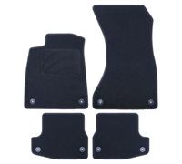 OCC Design - Tapis de Voiture personnalisés, Compatible avec Audi A5 F57 - Cabrio (2017-PRÉSENT), Moquette, Velour/Polypropylène, Ancrage d’Origine, Dos antidérapant, Talonnière, 4 pièces