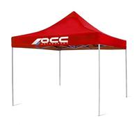 OCC MOTOR SPORT Tonnelle Racing 3X3M en Acier Inoxydable Rouge 40 mm 420 Oxford, Rouge, 3 x 3 metros