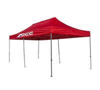 OCC MOTOR SPORT Tonnelle Racing 3X6M Acier Inoxydable Rouge 40 mm 420 Oxford, Rouge, 3 x 6 metros