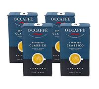 O'CCAFFE' - Gran Caffè Espresso Bar | 4x 250 gr de grains moulu | Café torréfaction au tambour extra-lente d'une entreprise familiale italienne 1 kg