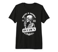 Occam's Razor Blades Funny Philosophy Vintage Rasage Publicité T-Shirt Haut de Gamme