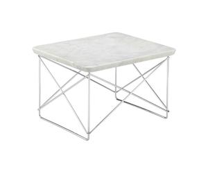 Occasional LTR Table de Chevet Marbre clair/Chrome