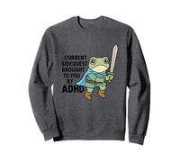 Occasionnellement Brave Frog prêt pour l'aventure Sweatshirt
