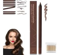 Occasions Eye Liner, Graphite Eye liner Pencil Waterproof - Smooth Long-Lasting, 24 HR Waterproof Duo Sharpenable Eyes Pencil, Easy to Glide, Highly Pigmented, Natural Look Eyes Makeup Tool (#01)