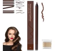Occasions Eye Liner, Graphite Eye liner Pencil Waterproof - Smooth Long-Lasting, 24 HR Waterproof Duo Sharpenable Eyes Pencil, Easy to Glide, Highly Pigmented, Natural Look Eyes Makeup Tool (#06)