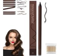 Occasions Eye Liner, Graphite Eye liner Pencil Waterproof - Smooth Long-Lasting, 24 HR Waterproof Duo Sharpenable Eyes Pencil, Easy to Glide, Highly Pigmented, Natural Look Eyes Makeup Tool (#04)