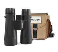 Occer Jumelles 12 x 50 pour adultes haute puissance IPX7 étanches - Jumelles UHD anti-buée et résistantes aux chocs, en caoutchouc avec harnais de poitrine pour la chasse, l'observation des oiseaux