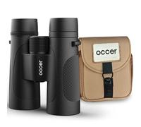 occer Jumelles étanches 10 x 42 pour adultes haute puissance - Jumelles UHD étanches IPX7 étanches à l'eau et à la buée et aux chocs, avec armure en caoutchouc avec harnais de poitrine pour chasse
