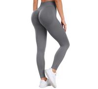 Occffy Legging de Sport Femme Push Up Butt Lift Leggings Fitness Taille Haute Pantalons de Yoga et Pilates pour Femme(Gris Foncé,L)