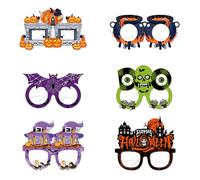 Occhiali di Carta Natalizi - Pezzi occhialii da vista per Halloween | 12 pièces Occhialis daa vistas per feste dei compleanno costumi halloweens pour fête costumée, animation scolaire, événement