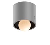 Occhio Coro Moon Alto Up Plafonnier LED tête argenté mat/réflecteur noir mat - 4.000 K