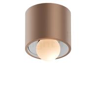 Occhio Coro Moon Alto Up Plafonnier LED tête doré mat/réflecteur blanc mat - 2.200-3.500 K - x-tra warm - Occhio Air