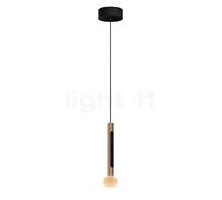 Occhio Coro Moon Sospeso 200 Fix Up Suspension LED tête doré mat/cache-piton noir mat - 2.700-4.000 K - Occhio Air