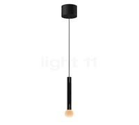 Occhio Coro Moon Sospeso Var Up Suspension LED tête black phantom/cache-piton noir mat - 2.700-4.000 K - Occhio Air