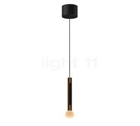Occhio Coro Moon Sospeso Var Up Suspension LED tête doré/cache-piton noir mat - 2.200-3.500 K - x-tra warm - Occhio Air
