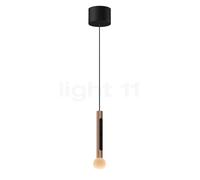 Occhio Coro Moon Sospeso Var Up Suspension LED tête doré mat/cache-piton noir mat - 2.700-4.000 K - Occhio Air