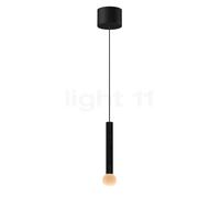 Occhio Coro Moon Sospeso Var Up Suspension LED tête noir mat/cache-piton noir mat - 2.200-3.500 K - x-tra warm - Occhio Air