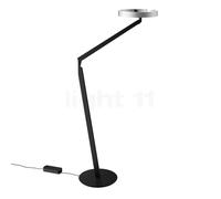 Occhio Gioia Lettura Lampe de lecture LED tête argentée mate/corps noir mat