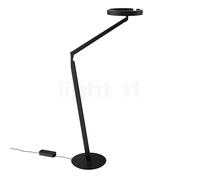 Occhio Gioia Lettura Lampe de lecture LED tête noire mate/corps noir mat