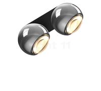 Occhio Io Giro Doppio Volt C Spot LED tête chrome brillant/Baldachin noir mat - 2.700 K Ce luminaire comporte des modules à LED prémontés de classes énergétiques A A++, A+, A