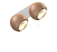 Occhio Io Giro Doppio Volt C Spot LED tête doré mat/cache-piton blanc mat - 2.700 K Ce luminaire comporte des modules à LED prémontés de classes énergétiques A A++, A+, A