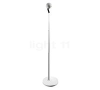 Occhio Io Lettura C Lampadaire LED tête blanc brillant/couverture blanc brillant/corps chrome brillant/pied blanc brillant - 2.700 K Ce luminaire comporte des modules à LED prémontés de classes énergé