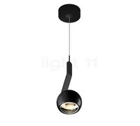 Occhio Io Sospeso Var Flat C Suspension LED tête black phantom/couverture schwarz mat/corps schwarz mat/pied schwarz mat - 2.700 K Ce luminaire comporte des modules à LED prémontés de classes énergéti