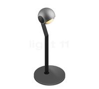 Occhio Io Tavolo C Lampe de table LED tête chrome mat/couverture schwarz mat/corps schwarz mat/pied chrome mat - 2.700 K Ce luminaire comporte des modules à LED prémontés de classes énergétiques A A++