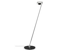 Occhio Lampadaire Sento Lettura LED - chrome brillant - droite - avec Occhio Air - 125 cm - E