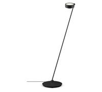 Occhio Sento Lettura 125 E Lampadaire LED à droite tête noir mat/corps noir mat - 2.700 K Ce luminaire comporte des modules à LED prémontés de classes énergétiques A A++, A+, A