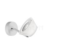 Occhio Lei Parete Up Iris Applique LED couverture blanc brillant/corps blanc mat/support blanc brillant - 2.700 K Ce luminaire comporte des modules à LED prémontés de classes énergétiques A A++, A+, A