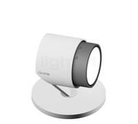 Occhio Lui Basso Zoom Lampe de table LED tête blanche mate/corps blanc mat/pied blanc mat/Réflecteur chrome mat - 2.700 K Ce luminaire comporte des modules à LED prémontés de classes énergétiques A