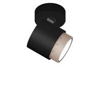 Occhio Lui Pico Up Zoom Spot LED tête noire mate/corps noir mat/support noir mat/réflecteur doré mat - 3.000 K Ce luminaire comporte des modules à LED prémontés de classes énergétiques A A